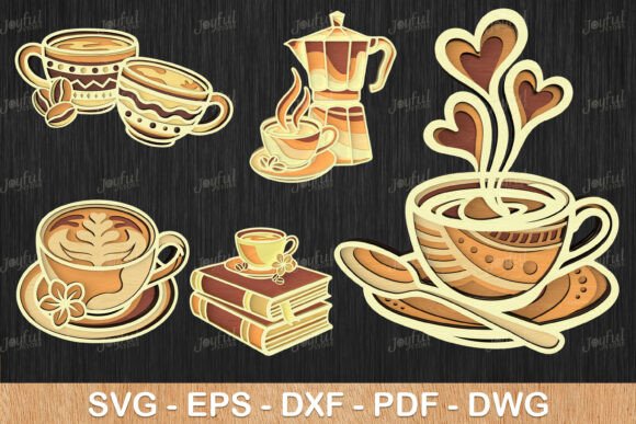 Coffee Lover Layered SVG Bundle: Craft Your Perfect Design