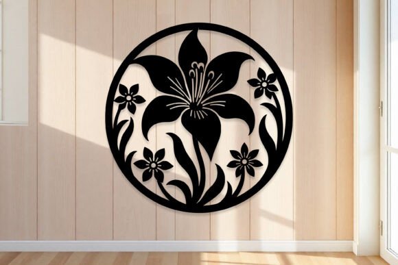 Create H1 From Laser Cut Lily Flower Wall Art MAXIMUM 60 CHARACTERS