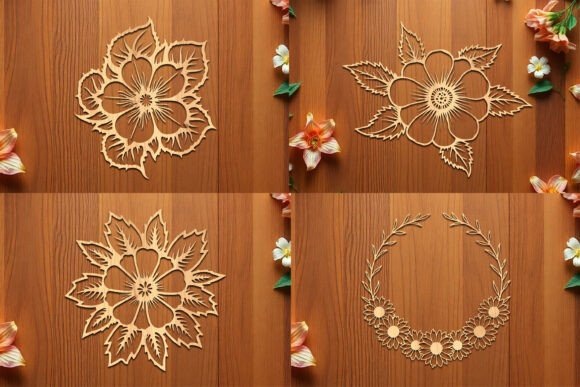 Laser Cut Wooden Flower SVG Bundle: Your Creative Toolkit