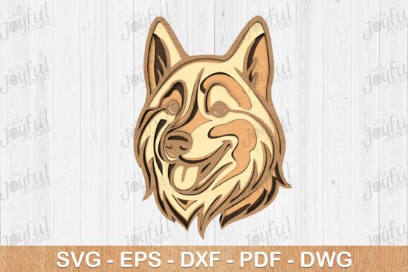 Layered Husky Dog SVG Cut: Endless Creative Design Options