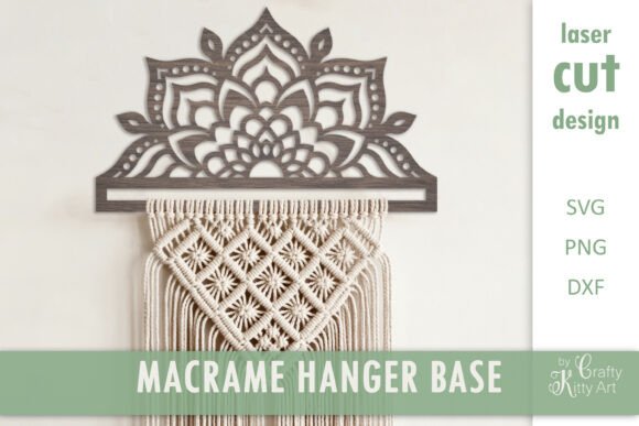 Mandala Macrame Base SVG Laser Cut File