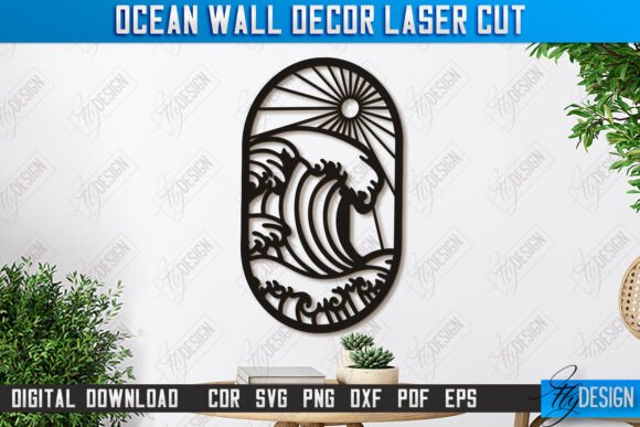 Ocean Wall Décor Laser Cut Art for Your Home