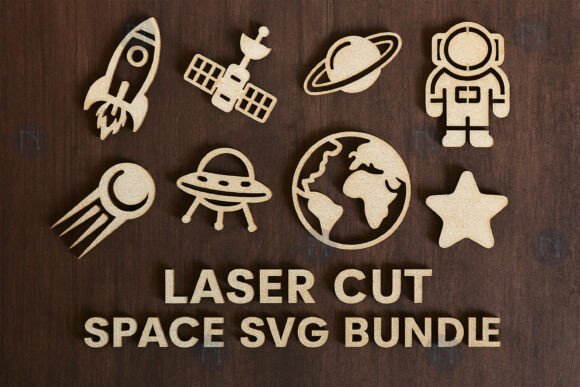 Space Adventure Laser Cut SVG Bundle