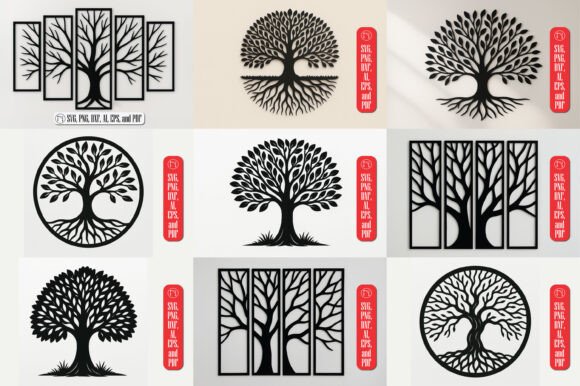 Tree of Life Wall Decor SVG Bundle