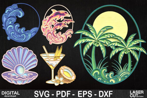 Tropical Summer Ocean Bundle SVG: A Wave of Creative Possibility