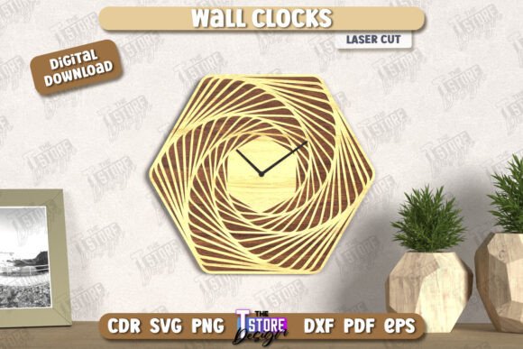Wall Clock Laser Cut | Decorative Clock